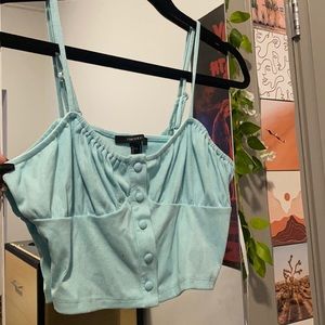 Light Blue Crop Top